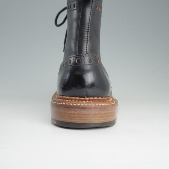 美品★(英)グレンソン 8G【定価9万円以上★THE TRIPLE WELT/トリプルウェルト/G-ONEライン】5068G/カントリーブーツ/黒/GRENSON★e559