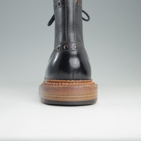 美品★(英)グレンソン 8G【定価9万円以上★THE TRIPLE WELT/トリプルウェルト/G-ONEライン】5068G/カントリーブーツ/黒/GRENSON★e559