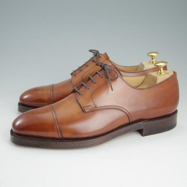 未使用★クロケット&ジョーンズ UK7/US7.5E【★ブルックスブラザーズ別注/Peal&co】324ラスト/ストレートチップ/茶/Crockett&Jones★e561