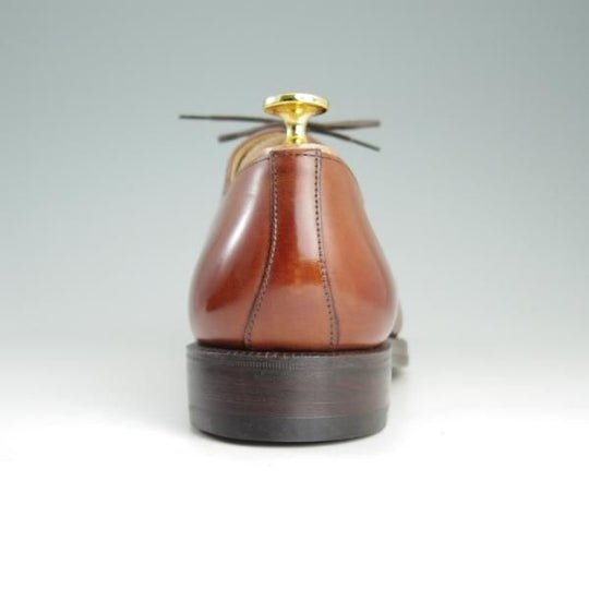 未使用★クロケット&ジョーンズ UK7/US7.5E【★ブルックスブラザーズ別注/Peal&co】324ラスト/ストレートチップ/茶/Crockett&Jones★e561