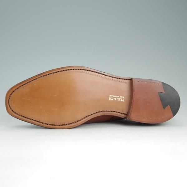 未使用★クロケット&ジョーンズ UK7/US7.5E【★ブルックスブラザーズ別注/Peal&co】324ラスト/ストレートチップ/茶/Crockett&Jones★e561