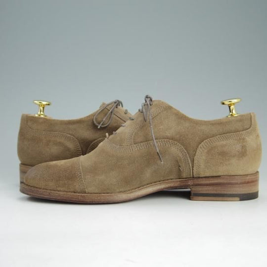 未使用★(仏)サルトル(レディース) SIZE 36【定価￥85,320-★ブラックラピド製法/ストレートチップ】スエード/薄茶/SARTORE★e562