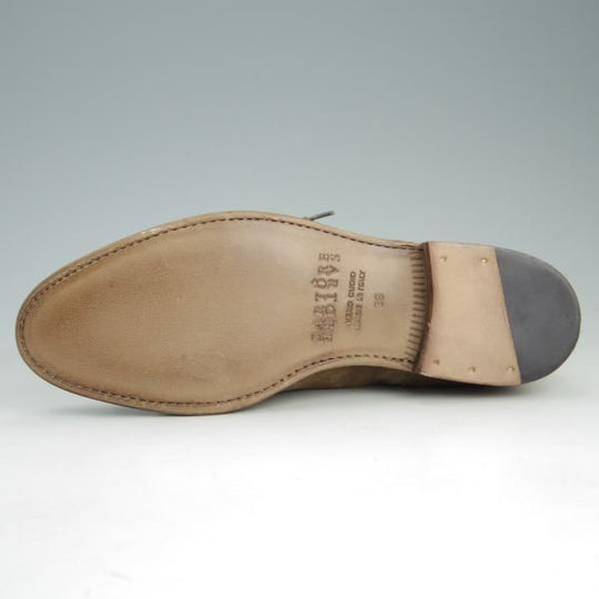 未使用★(仏)サルトル(レディース) SIZE 36【定価￥85,320-★ブラックラピド製法/ストレートチップ】スエード/薄茶/SARTORE★e562