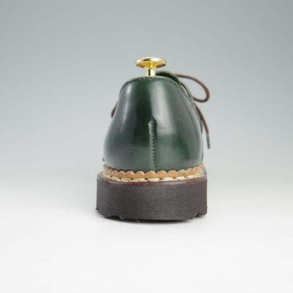 極美品★パラブーツ SIZE 40.5【定価￥71,500-★ミカエル/MICHAEL】チロリアンシューズ/リスレザー/VERT/深緑/Paraboot★e563