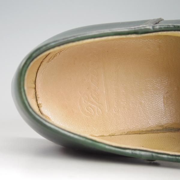 極美品★パラブーツ SIZE 40.5【定価￥71,500-★ミカエル/MICHAEL】チロリアンシューズ/リスレザー/VERT/深緑/Paraboot★e563