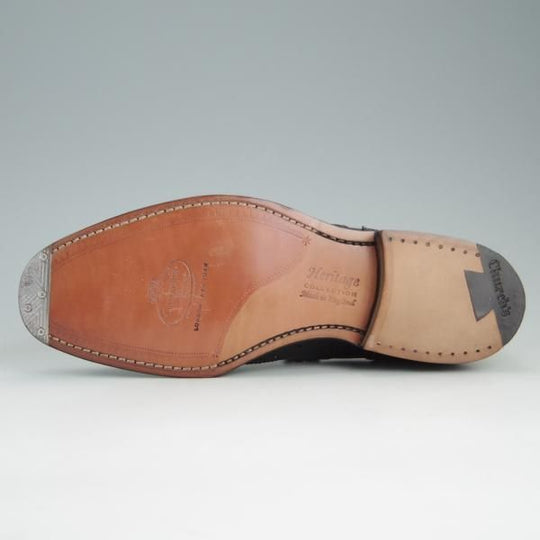 未使用★チャーチ 60F/UK6【貴重★Heritage Collection/チェットウィンド同様】173ラスト/SANDRINGHAM/フルブローグ/黒/Church's★e564