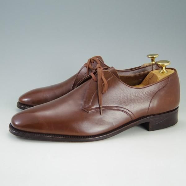 極上★(英)グレンソン 7.5FX【貴重★footmaster/フットマスター】6063-26/プレーントゥ/カーフ/茶/メンズ/GRENSON★e568