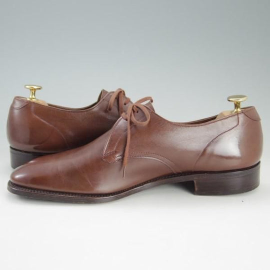 極上★(英)グレンソン 7.5FX【貴重★footmaster/フットマスター】6063-26/プレーントゥ/カーフ/茶/メンズ/GRENSON★e568