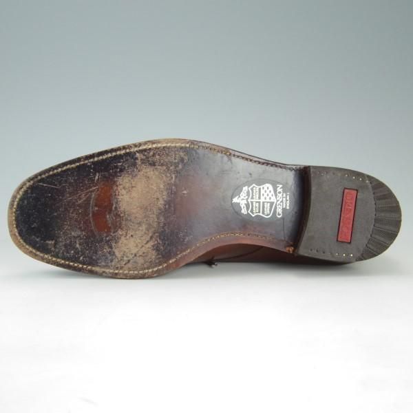 極上★(英)グレンソン 7.5FX【貴重★footmaster/フットマスター】6063-26/プレーントゥ/カーフ/茶/メンズ/GRENSON★e568