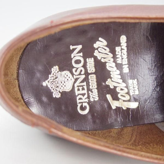 極上★(英)グレンソン 7.5FX【貴重★footmaster/フットマスター】6063-26/プレーントゥ/カーフ/茶/メンズ/GRENSON★e568