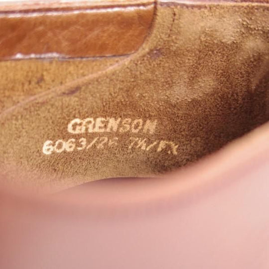 極上★(英)グレンソン 7.5FX【貴重★footmaster/フットマスター】6063-26/プレーントゥ/カーフ/茶/メンズ/GRENSON★e568