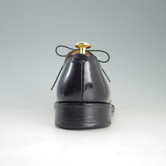 極上★(英)グレンソン 6F【貴重★footmaster/フットマスター】6606-01/プレーントゥ/ポリッシュレザー/黒/メンズ/GRENSON★e569