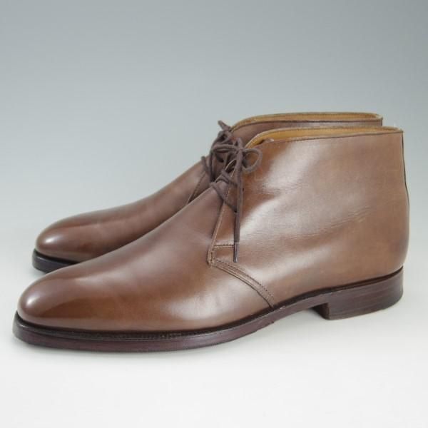 極上★クロケット&ジョーンズ 8E【★チャッカブーツ/WOBURN】324ラスト/カーフ/茶/メンズ/Crockett&Jones★e572