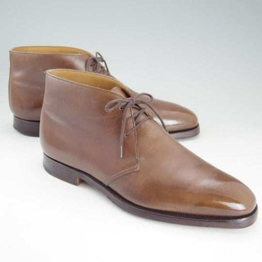 極上★クロケット&ジョーンズ 8E【★チャッカブーツ/WOBURN】324ラスト/カーフ/茶/メンズ/Crockett&Jones★e572