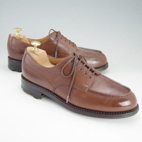 美品★J.M.ウェストン 7D【定価￥126,500-★ロシアンカーフ仕様/ゴルフ/GOLF】641/31ラスト/Uチップ/TAN/茶/Weston/ウエストン★e552