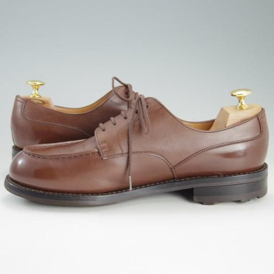 美品★J.M.ウェストン 7D【定価￥126,500-★ロシアンカーフ仕様/ゴルフ/GOLF】641/31ラスト/Uチップ/TAN/茶/Weston/ウエストン★e552