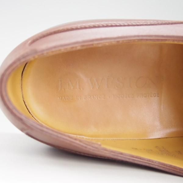 美品★J.M.ウェストン 7D【定価￥126,500-★ロシアンカーフ仕様/ゴルフ/GOLF】641/31ラスト/Uチップ/TAN/茶/Weston/ウエストン★e552