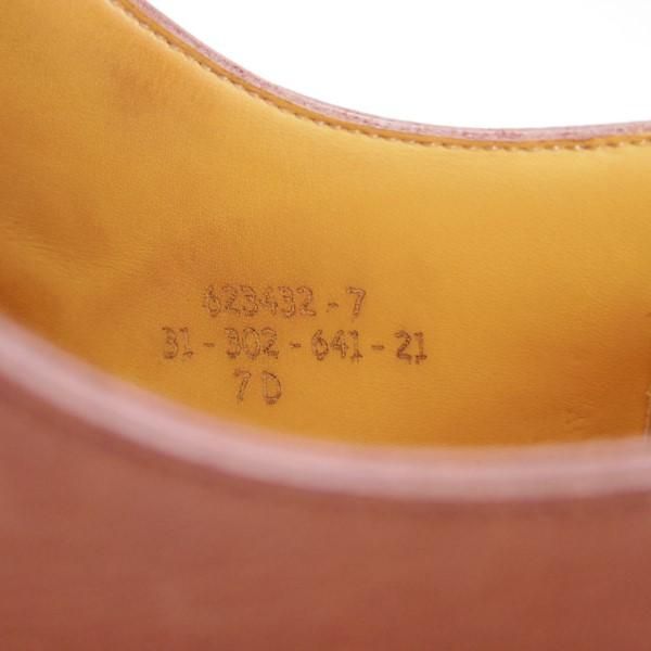 美品★J.M.ウェストン 7D【定価￥126,500-★ロシアンカーフ仕様/ゴルフ/GOLF】641/31ラスト/Uチップ/TAN/茶/Weston/ウエストン★e552