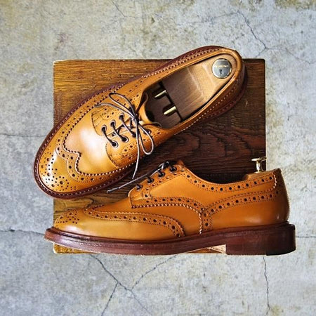 極上★トリッカーズ SIZE 7.5【定価￥84,700-★エイコンアンティーク/BOURTON/バートン】M5633/カントリー短靴/メンズ/Tricker's★e556