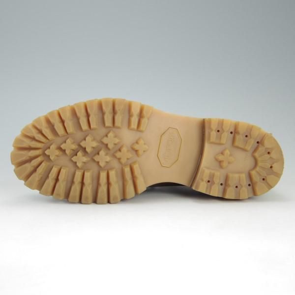 美品★ヒロシツボウチ SIZE 7【定価￥70,200-★フォック仕様/アザラシ皮】3820/クロムエクセルレザー/NAT/茶/HIROSHI TSUBOUCHI★e557