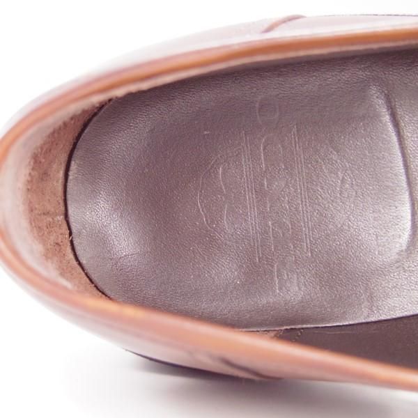 極上★(浅草)RENDO/レンド SIZE 7【定価6万円以上★オーダー品/リッジウェイソール仕様】2701/コインローファー/カーフ/茶★e558