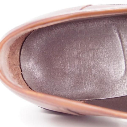 極上★(浅草)RENDO/レンド SIZE 7【定価6万円以上★オーダー品/リッジウェイソール仕様】2701/コインローファー/カーフ/茶★e558