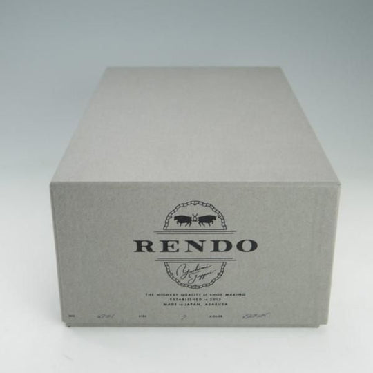 極上★(浅草)RENDO/レンド SIZE 7【定価6万円以上★オーダー品/リッジウェイソール仕様】2701/コインローファー/カーフ/茶★e558