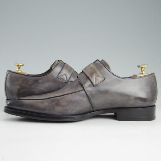 美品★(スペイン製)マグナーニ・セレクション SIZE 40【最上級ライン★ブラックラピド製法/ボロネーゼ】マグナムカーフ/MAGNANNI★e576