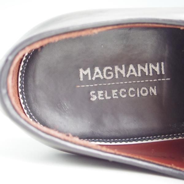 美品★(スペイン製)マグナーニ・セレクション SIZE 40【最上級ライン★ブラックラピド製法/ボロネーゼ】マグナムカーフ/MAGNANNI★e576