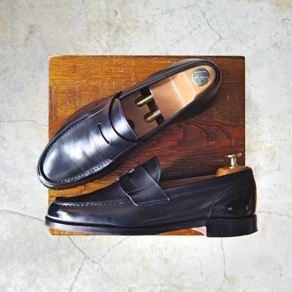 極上★チャーチ 65F/UK6.5【★コインローファー/BRISTOL2】ブリストル/106ラスト/5都市/カーフ/黒/メンズ/Church's★e579