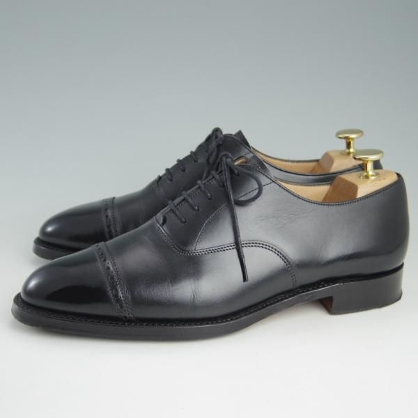 美品★(英)チーニー 7E【★ロイドフットウェア別注/LloydFootwear】Mシリーズ/89ラスト/パンチドキャップトゥ/カーフ/黒/CHEANEY★e581