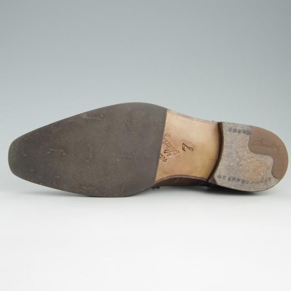 極上★(伊)ステファノ・ブランキーニ SIZE 7【★フルブローグ/2755】カーフ/茶/メンズ/STEFANO BRANCHINI★e583