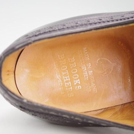 極上★チャーチ製 UK8程度【旧チャーチ★ブルックスブラザーズ別注/BROOKS ENGLISH】41E/910R/DEVON/M75ラスト/黒/Church's★e584