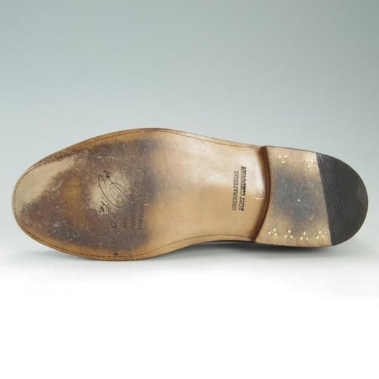 美品★(独)ハインリッヒ・ディンケラッカー SIZE 8.5【定価￥148,500-★茶/コードバン】WEIN/コインローファー/Heinrich Dinkelacker★e587