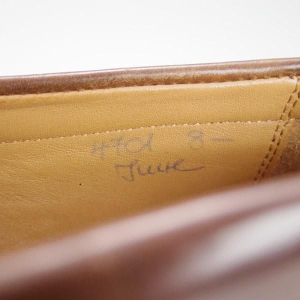 美品★(独)ハインリッヒ・ディンケラッカー SIZE 8.5【定価￥148,500-★茶/コードバン】WEIN/コインローファー/Heinrich Dinkelacker★e587