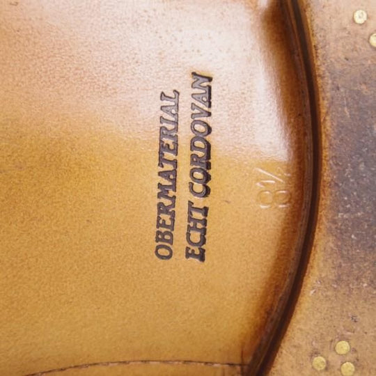 美品★(独)ハインリッヒ・ディンケラッカー SIZE 8.5【定価￥148,500-★茶/コードバン】WEIN/コインローファー/Heinrich Dinkelacker★e587