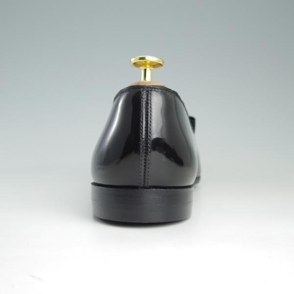 美品★クロケット&ジョーンズ 6E【定価￥68,200-★オペラパンプス/PUMP】302ラスト/パテント/エナメル/黒/メンズ/Crockett&Jones★e590