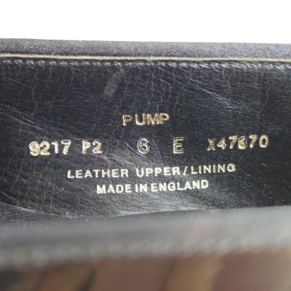 美品★クロケット&ジョーンズ 6E【定価￥68,200-★オペラパンプス/PUMP】302ラスト/パテント/エナメル/黒/メンズ/Crockett&Jones★e590