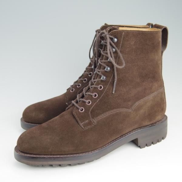 美品★クロケット&ジョーンズ 6E【コマンドソール仕様★RADNOR/ラドナー】228ラスト/ブーツ/濃茶/メンズ/Crockett&Jones★e591