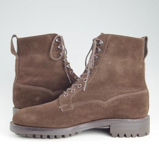 美品★クロケット&ジョーンズ 6E【コマンドソール仕様★RADNOR/ラドナー】228ラスト/ブーツ/濃茶/メンズ/Crockett&Jones★e591