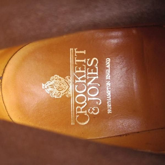 美品★クロケット&ジョーンズ 6E【コマンドソール仕様★RADNOR/ラドナー】228ラスト/ブーツ/濃茶/メンズ/Crockett&Jones★e591