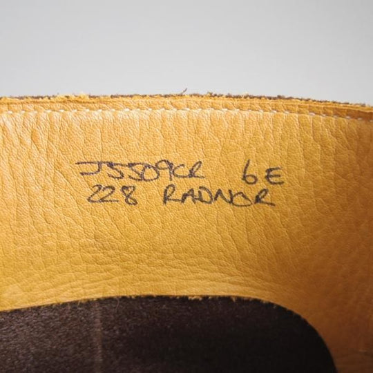 美品★クロケット&ジョーンズ 6E【コマンドソール仕様★RADNOR/ラドナー】228ラスト/ブーツ/濃茶/メンズ/Crockett&Jones★e591