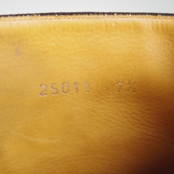 極上★(スペイン製)MEERMIN/メルミン SIZE 7.5【グッドイヤーウェルテッド製法★25011/チャッカブーツ】スエード/黒/メンズ★e592