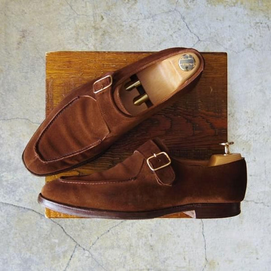 極上★クロケット&ジョーンズ 6.5E【スキンステッチ仕様★(英)ジョージクレバリー別注/ハンドグレード】337ラスト/Crockett&Jones★e593