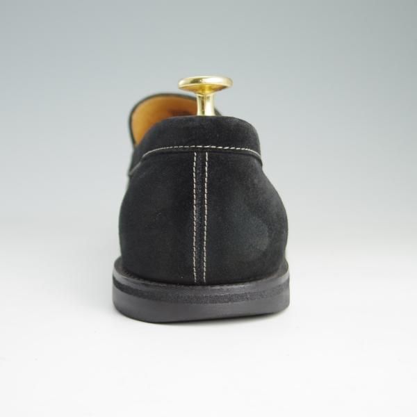 極上★ジョンロブ 7E【★ローファー/CHESTER】6000ラスト/スリッポン/スエード/黒/メンズ/JOHN LOBB★e595