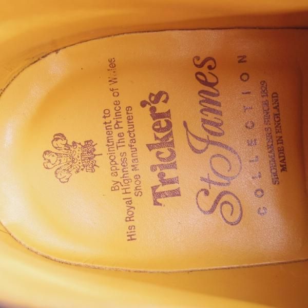 美品★トリッカーズ SIZE 6【貴重★ドレスライン/St James Collection】5156/チャッカブーツ/スエード/紺/メンズ/Tricker's★e596