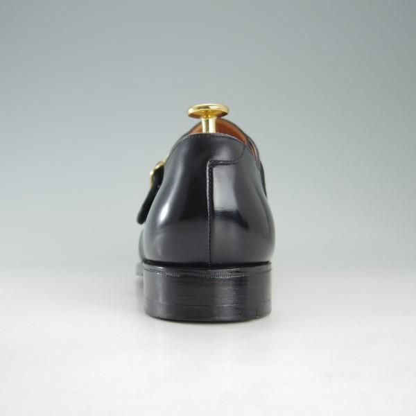 極上★クロケット&ジョーンズ UK7.5/US8D【★(米)ラルフローレン別注/POLO Ralph Lauren】モンクストラップ/黒/メンズ/Crockett&Jones★e597