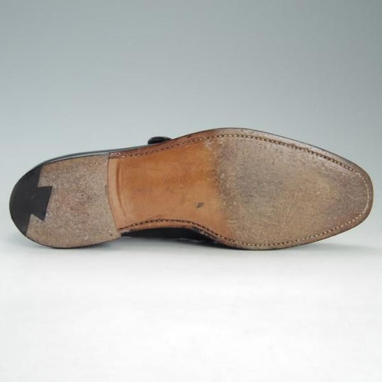 極上★クロケット&ジョーンズ UK7.5/US8D【★(米)ラルフローレン別注/POLO Ralph Lauren】モンクストラップ/黒/メンズ/Crockett&Jones★e597