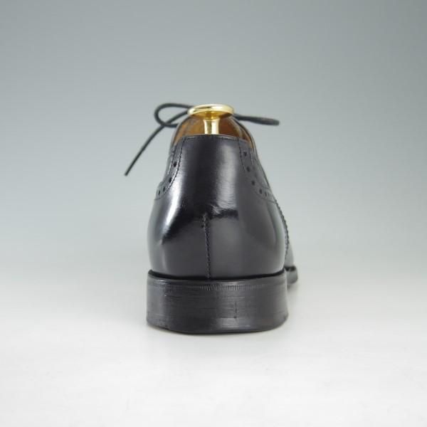 極上★(英)アルフレッド・サージェント製 UK8/US8.5D【★ブルックスブラザーズ別注/Peal&co】セミブローグ/黒/Alfred Sargent★e601