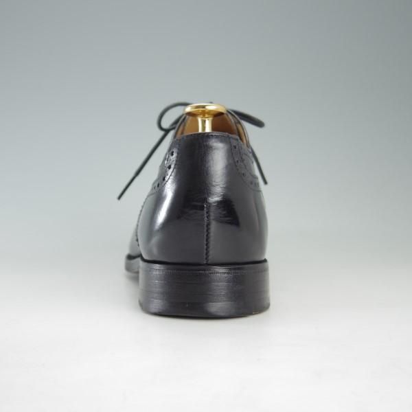 極上★(英)アルフレッド・サージェント製 UK8/US8.5D【★ブルックスブラザーズ別注/Peal&co】セミブローグ/黒/Alfred Sargent★e601